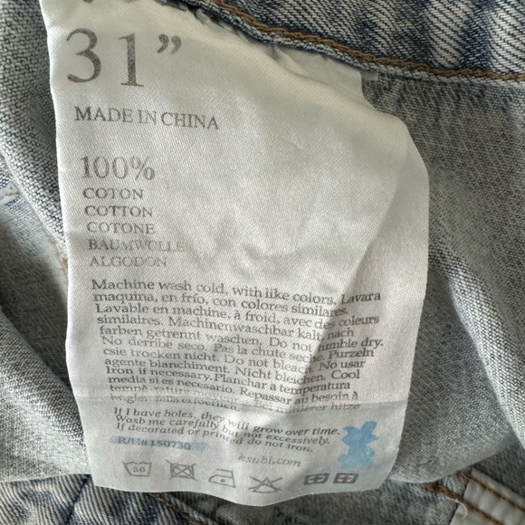 Free People x Ksubi denim asymmetrical denim skirt - Picture 12 of 15